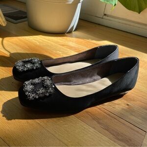 Satin Ballerina Flats